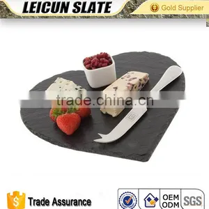 Stone Slate Plate, Stone Serving Plate, Gauzy Version, Heart- Shaped thumbnail-1