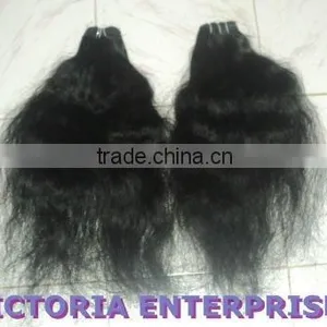 100% Virgin Human Hair Weft Curly thumbnail-1