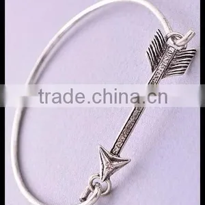 Arrow Bangle Bracelet Gold Stack Bangle Vintage Retro Trending Jewelry thumbnail-1