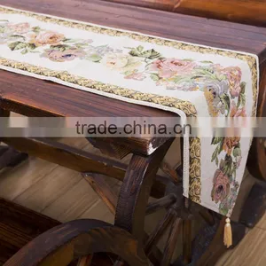 Plus Fancy Useful 100% Polyester Jacquard Table Runner for Round Table/square Table thumbnail-2