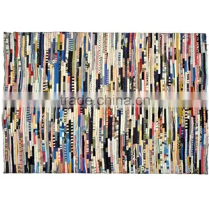 Stripe Carnival Hand Knitted Rug thumbnail-1