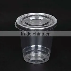 8oz 250ml PET Disposable Plastic Cup With Lid for Smoothie Milkshake thumbnail-1
