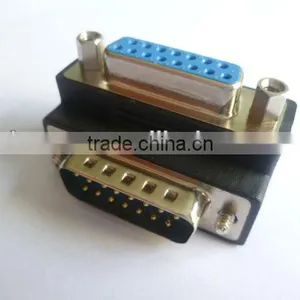 High Quality and Low Price HDB15M to HDB15F Angled Adapter thumbnail-1