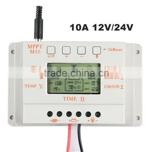 MPPT 10A Solar Charge Controller 12V/24V for Solar Panel thumbnail-1