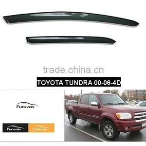 CAR DOOR VISOR RAIN DEFLECTOR FOR TOYOTA TUNDRA 2000-2006-4D SEDAN 4 DOORS thumbnail-1