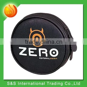 Popular Round PU Leather CD Case With 12 CD Inside thumbnail-1