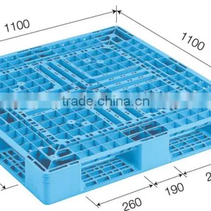 1100 * 1100 Blue One Way Shipping Plastic Pallet thumbnail-1