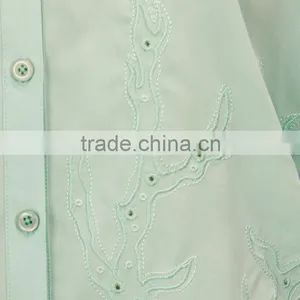 2015 Chic Bats Sleeves Blouse,embroidered Shirts With Long Sleeves thumbnail-5