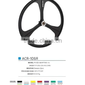 2016 Fixie Gear Wheelset 700c Alloy Bike Colorful Aero Spoke Wheel Bicycle Wheel Set* thumbnail-5