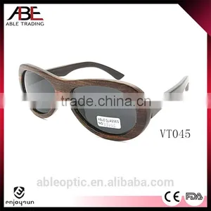 2016 Classic Style UV400 Lens European Design Bamboo Wooden Polarized Sunglasses FDA Supplier's Choice thumbnail-1