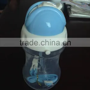 BPA Free Water Drinking Bottle for Kids With Sippy and Ribbon thumbnail-2