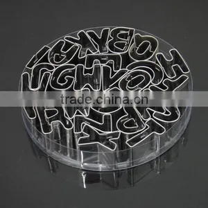 Hot Sale 35pcs Letters & Number Stainless Steel Cookie Cutters Set thumbnail-6