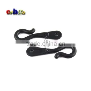 47*16mm Black Plastic Hanger&Hook For Garment Textile Accessories #FLC235-B thumbnail-2