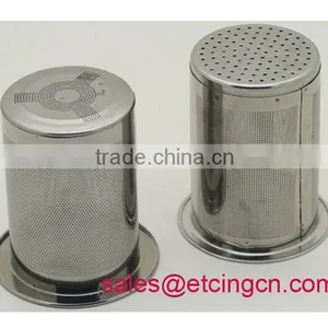 Top Quality Sleek Contemporary Design Etching Stainless Steel Infuser Basket thumbnail-2
