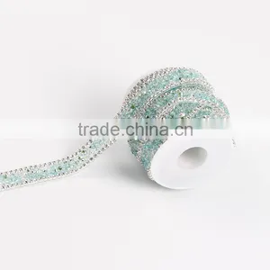 Free Sample Wholesale Hot Fix Crystal Iron-on Chain/belt thumbnail-3