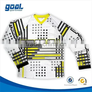 100%polyester Breathable Long Sleeve Sublimation Jersey Motocross thumbnail-1