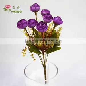 New Launched Wholesale Soft Multicolor Mini Decoration Wedding Flower for Wedding Car thumbnail-3