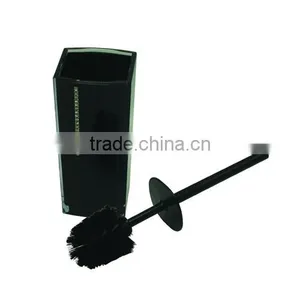 Plastic Purple Black White Red Toilet Brush With Diamond thumbnail-1