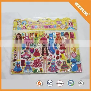 Promotional Nice 2015 3d Foam Puffy Sticker for Kids Room Decor thumbnail-1