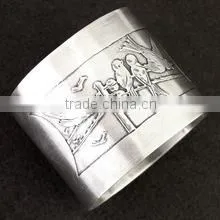 Round Napkin Ring, Metal Napkin Ring, Napkin Holder thumbnail-1