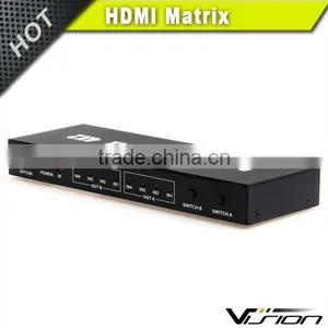 4x2 1080P HDMI Matrix Selector Switch Switcher Splitter w/ Analog Stereo Output thumbnail-2