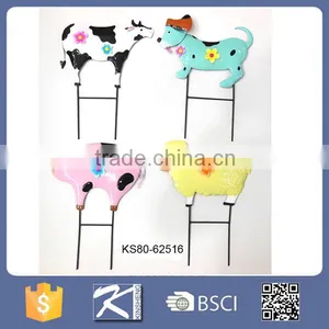 Garden Home Ornament Colorful Yard Metal Garden Animal Stake , Garden Decoration thumbnail-2