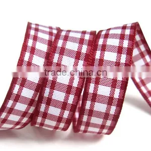 Classic Webbing Wire-edge Scottish Strap Plaid Ribbon/Check Ribbon/Grid Ribbon thumbnail-2