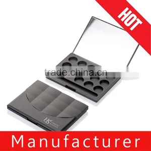 15 Color Black Square Cosmetic Eyeshadow Case With Mirror thumbnail-1