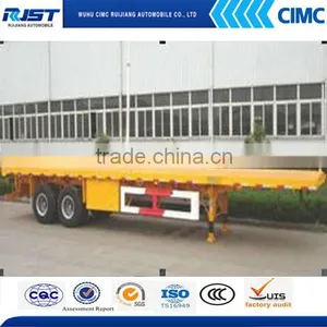 Low Price CIMC Factory 40ft 20ft Container Skeleton Flatbed Semi Trailer thumbnail-1