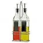 3PC GLASS O/V BOTTLE WITH RACK thumbnail-1