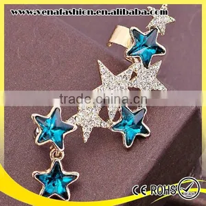 Cheap Rhinestone Diamonds Star Pattern Ear Cuff Wholesale thumbnail-2