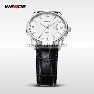 WEIDE Genuine Leather Waterproof Swis s Quartz Mens Luxury Watch thumbnail-5