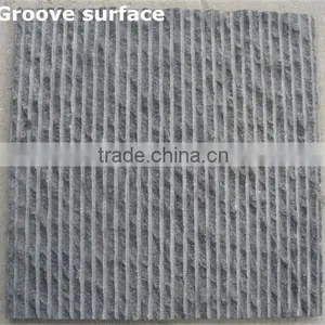 Groove Surface Tile Dark Grey Granite G654 Floor Tiles thumbnail-1