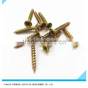 Brass Plated Screws Pozidriv Head Fine Thread Drywall Screws thumbnail-1