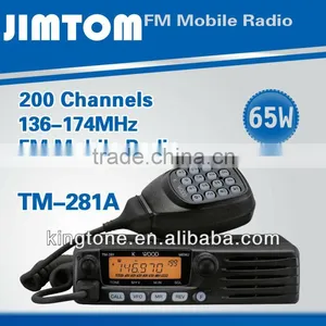 NEW Wireless Vehicle Radio TM-281A VHF 65Watt Mobile Two Way Radio thumbnail-1