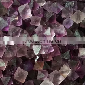 Purple Fluorite Crystal Polyhedron Tumble thumbnail-2