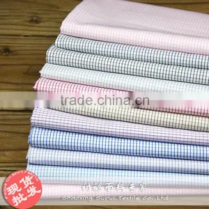Smooth Touch Mircofiber Polyester&recovered Fibre Plaid Workwear Shirt Fabric thumbnail-1