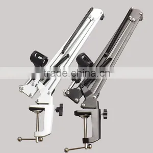 Microphone MIC Suspension Boom Scissor Arm Stand Holder,Adjustable Metal Microphone Stand,Professional Table Microphone Stand thumbnail-1