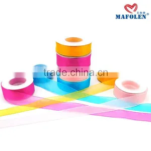 New Polyester 100% Pure Silk Ribbon/organza Ribbon Sample Free thumbnail-1