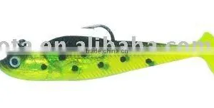 Vivid Soft Fihing Shad Swimbait Imbeded Lead and Hook Fishing Lure thumbnail-1