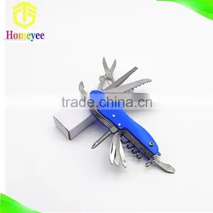 14 in 1outdoor Multi Folding Purpose Knife With Aluminum Handle in Peanuthull Shape thumbnail-1