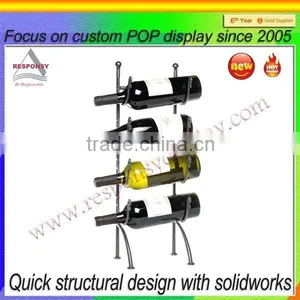 Franchise Metal Wire Wine Display, Glass Bottle Wine Display Stand thumbnail-3