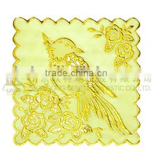 PVC DOILY-LX-2312A Table Mat 12X12CM thumbnail-2