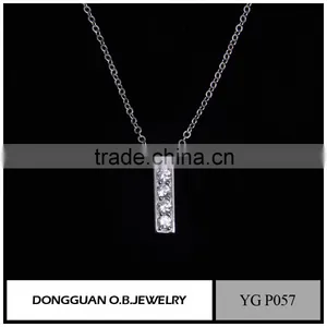 Fashion Wholesale Sterling Silver Heart Necklace/crystal Zircon Pendant Necklace thumbnail-4