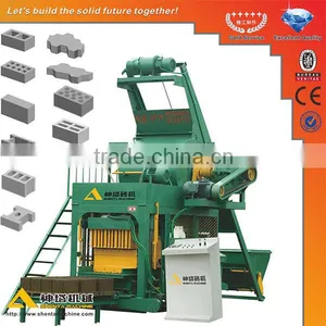 SHENTA QTJ4-18 Concrete Interlocking Brick Molding Machine thumbnail-1