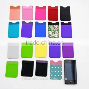 3m Microfiber Silicone Cell Phone Sticker Case Card Holder thumbnail-1