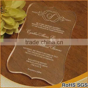 Hot-sale Custom Acrylic Wedding Invitation thumbnail-1