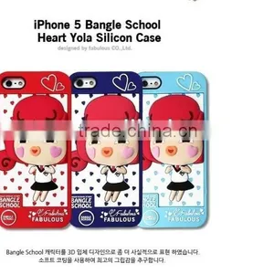 Cute 3D Cartoon Bangle School Judy Case for IPhone 5 Soft Silicon Case thumbnail-1