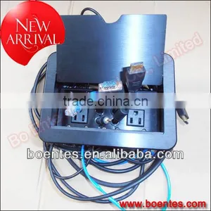 Hidden Cable Cubbies/cable Management Box/desktop Cable Motorized Cubby thumbnail-1