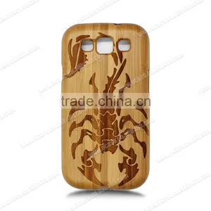 High Quality Laser Engraving Multiple Wood Phone Case Two Parts Case for Samsung Galaxy S3 thumbnail-1